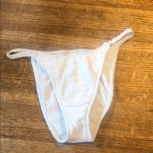 Girl Star white bikini bottom NWT